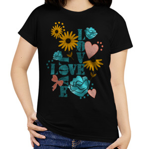 Kaos Flower Love 