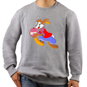 Jaket Sweater Distro Kelinci Berlalri Cartoon