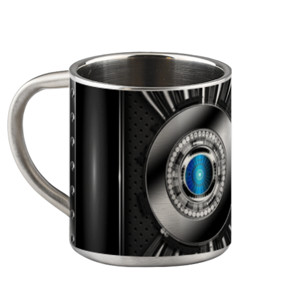 Mug Mini Mesin Silver