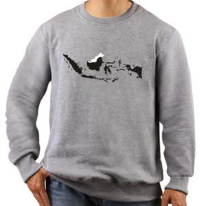 Jaket Sweater Kaos Peta indonesia