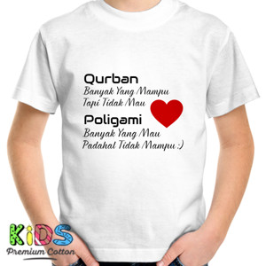 Kaos Baju Wanita Lengan Panjang Qurban vs Poligami