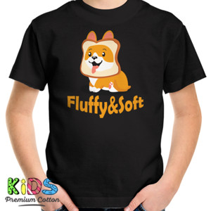 Kaos Corgi cute shirt Fluffy & Soft