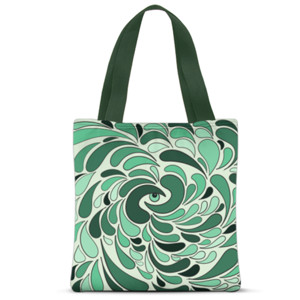 Tas Tote Fullprint Eye Spiral