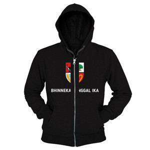 Hoodie Zipper BHINNEKA TUNGGAL IKA