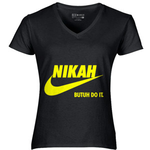 Kaos Nike Nikah Butuh Duit