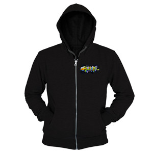 Hoodie Zipper Graffiti