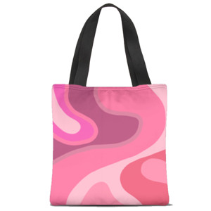 Tas Tote Fullprint Tas motif abstrak