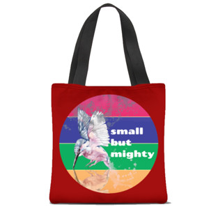 Tas Tote Fullprint Small but Mighty (2 sisi 2 warna)