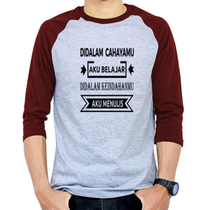 Kaos Raglan Didalam Cahaya-Mu aku belajar