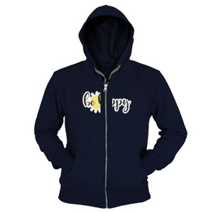 Hoodie Zipper Be Happy Sun