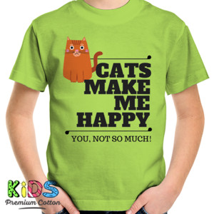 Kaos CATS MAKE ME HAPPY