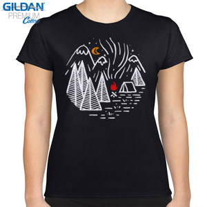 Kaos Ilustrasi Kemah