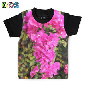Kaos Anak Full-Print Bougenville 