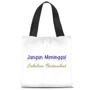 Tas Tote Fullprint Tas Jangan Meninggal