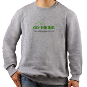 Jaket Sweater Go-Hiking - Yuk daki gunung bareng!