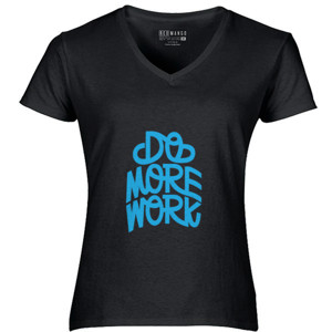 Kaos Tipografi Do More Work