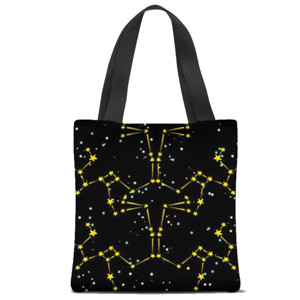 Tas Tote Fullprint Galaxy bintang