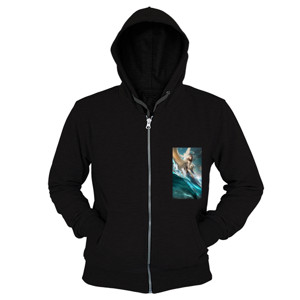 Hoodie Zipper kaos angel