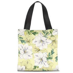 Tas Tote Fullprint Bunga