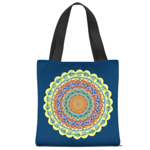 Tas Tote Fullprint Mandala Retreat