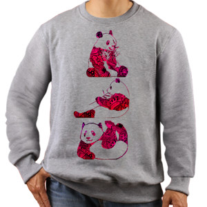 Jaket Sweater Panda Lucu