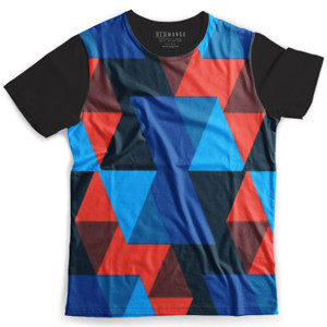 Kaos Fullprint Segitiga Abstrak Desain