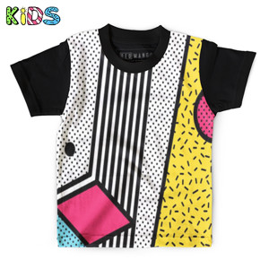 Kaos Anak Full-Print Neo memphis background 15