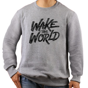 Jaket Sweater Zrafco Wake up!