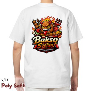 Kaos Bakso Syetan Level Neraka