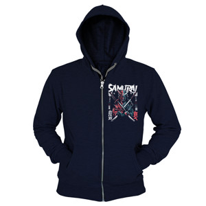 Hoodie Zipper Dark Blade Samurai