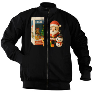 Jaket Bomber Adorable Holiday Squad: Santa's Christmas Magic Co