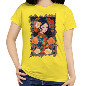 Kaos Retro Batik Vintage for Girl - Elegant T-Shirt