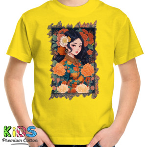 Kaos Retro Batik Vintage for Girl - Elegant T-Shirt