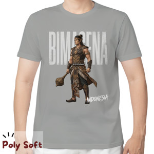 Kaos Kaos Bima Sena Poly Soft Grey Tee