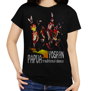 Kaos papua traditional dance