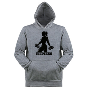 Jaket Hoodie Fitnes Female