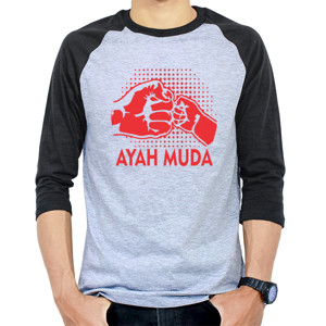 Kaos Raglan ayah muda