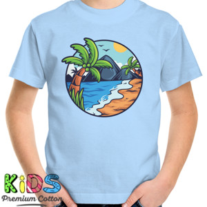 Kaos pantai yang indah