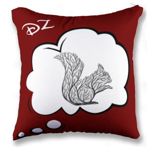 Bantal Bantal Sofa Motif Kelinci Pohon