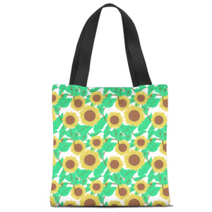 Tas Tote Fullprint Sun flower
