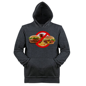 Jaket Hoodie NO JUNK FOOD NO FAST FOOD