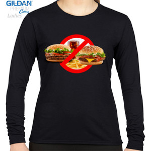 Kaos NO JUNK FOOD NO FAST FOOD