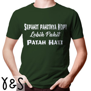 Kaos Kopi dan Patah Hati