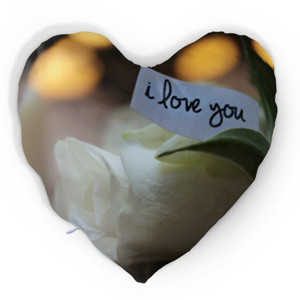 Bantal Hati BANTAL BENTUK HATI ROSE TULISAN I LOVE YOU