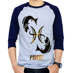 Kaos Raglan Pisces