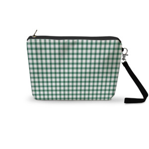 Pouch Trapesium Esmeralda Gingham Pouch