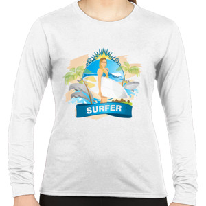 Kaos Distro Surfer Girl
