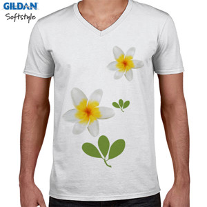 Kaos  frangipani flower-004