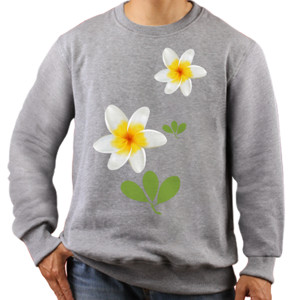 Jaket Sweater  frangipani flower-004