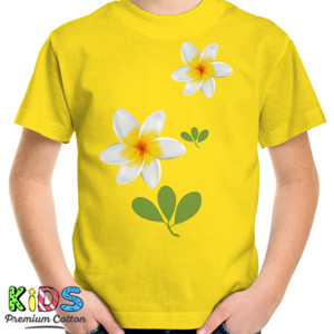 Kaos  frangipani flower-004
